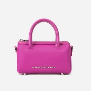 Brandon Blackwood Pink Mini Cara Duffle Handbag